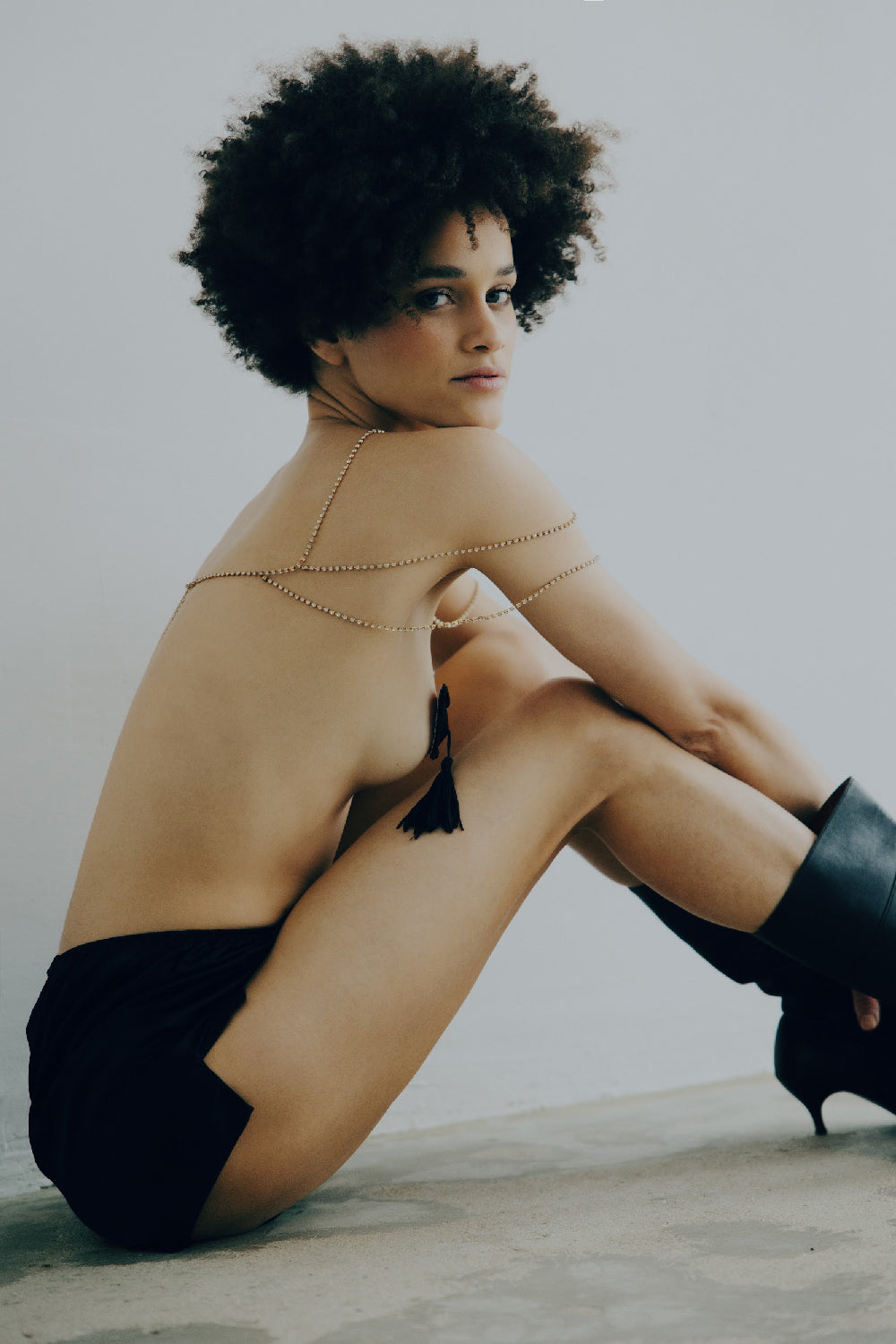 Black Tassel Nipple Covers