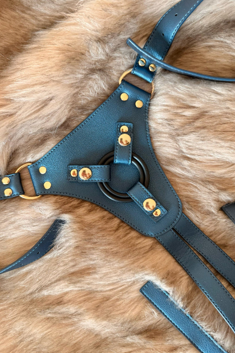 Generous Leatherette Harness – Bold Elegance for Every Body ONE SIZE