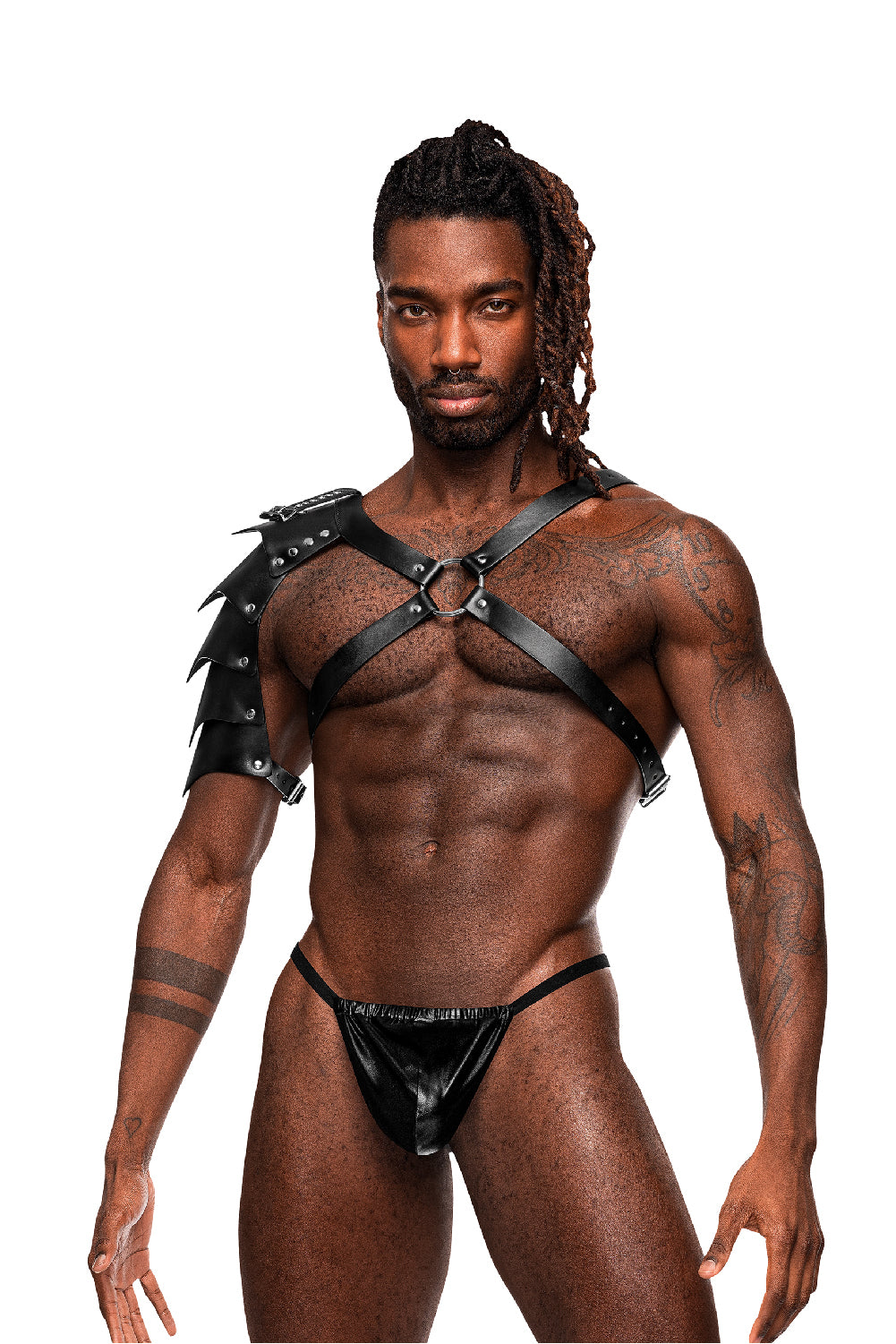 Aquarius - Imitation Leather Harness - One Size - Black