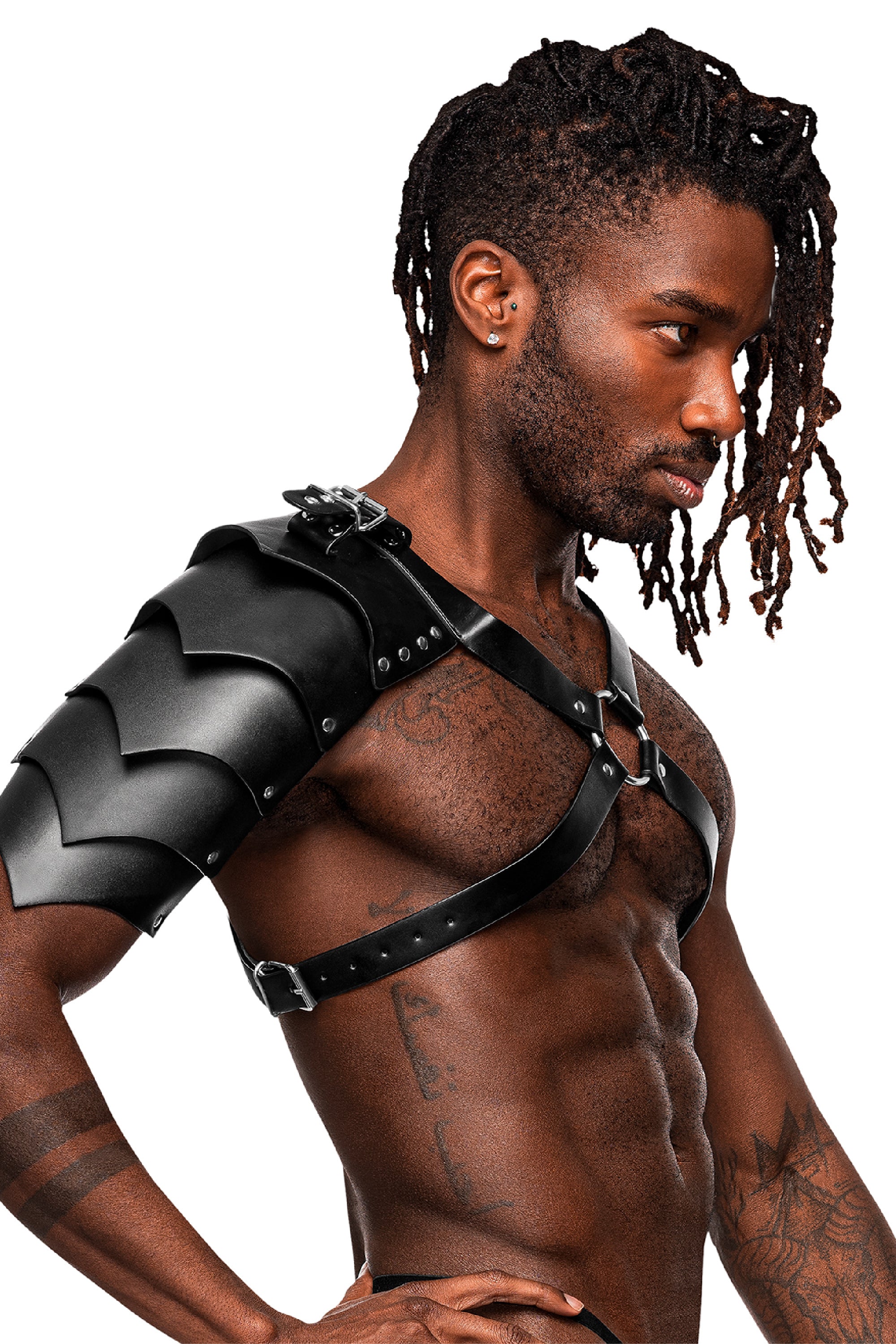 Aquarius - Imitation Leather Harness - One Size - Black