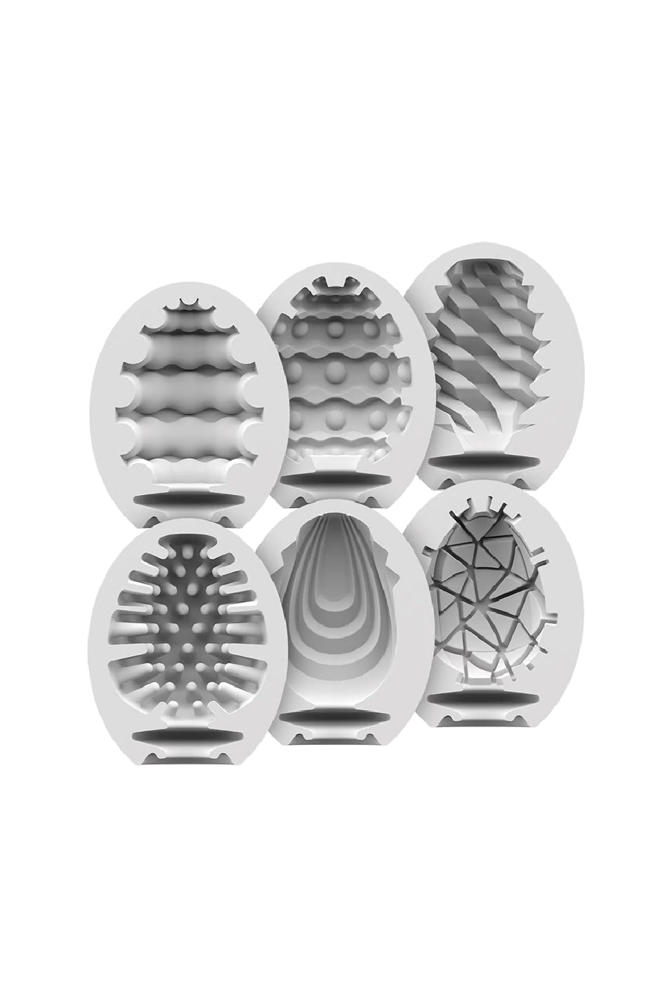 Satisfyer Set x 6 Assorted Man Masturbator Eggs - Explore Unique Pleasure