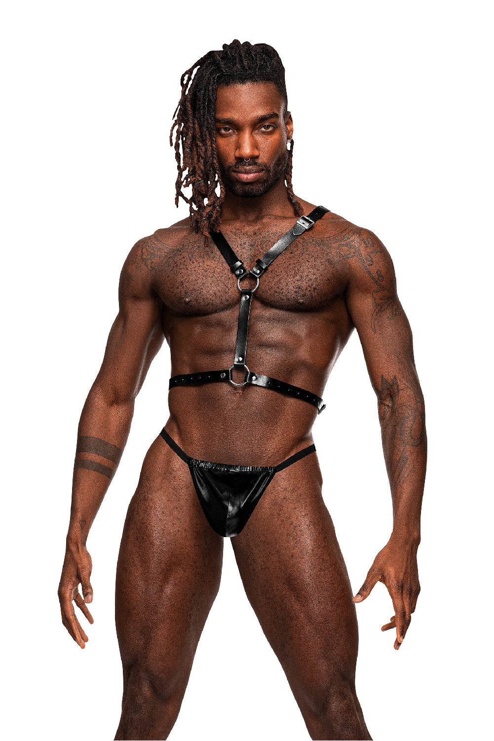 Sagittarius - Imitation Leather Harness - One Size - Black