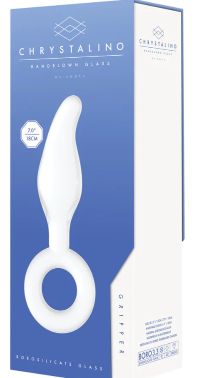 Gripper - Glass Dildo with Ring | Versatile Pleasure & Temperature Play