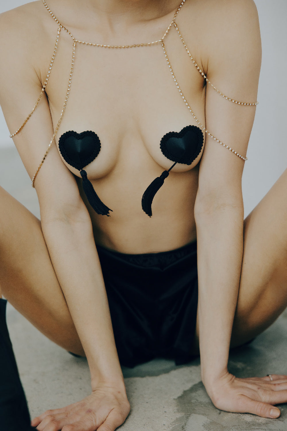 Black Tassel Nipple Covers